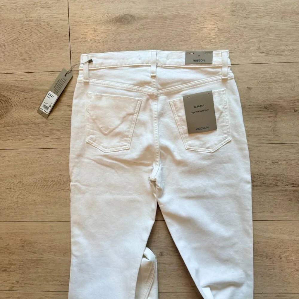 Hudson Barbara High-Rise Baby Bootcut Jean w/ Slit Hem Size 27 - Picture 5 of 7